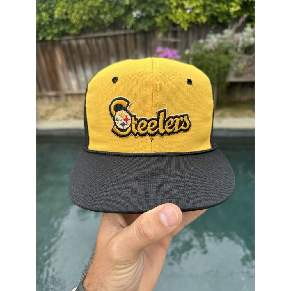 Vintage 80s Pittsburgh Steelers Sports Specialties Trucker Snapback Hat